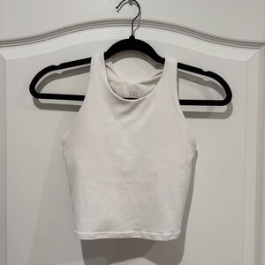 Athleta Ivory Sleeveless Crop Top